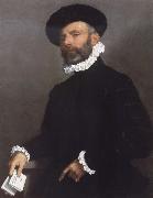 Giovanni Battista Moroni, Portrait of a young Man Holding a Letter